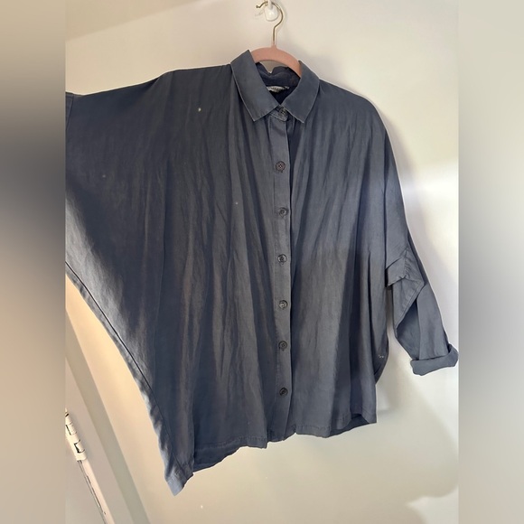 Zara women’s blue grey suit set. Size xs top size M bottom. New - Picture 6 of 15